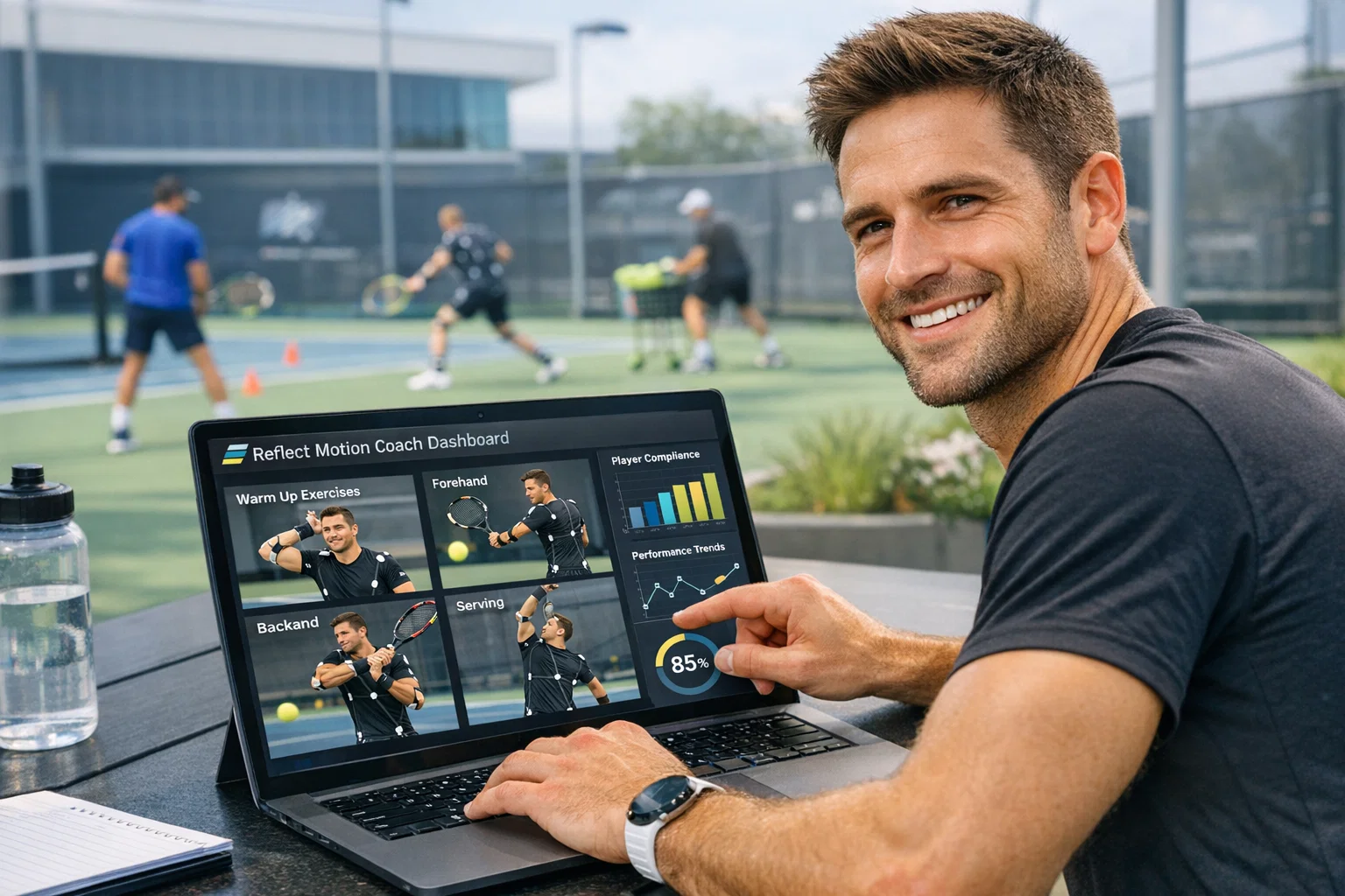 Coach using Reflect Motion dashboard